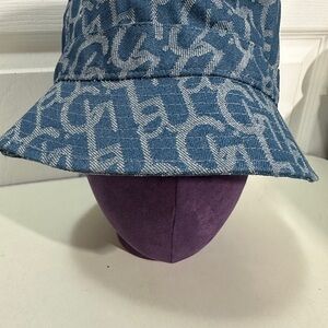 Chic Blue Monogram Hat